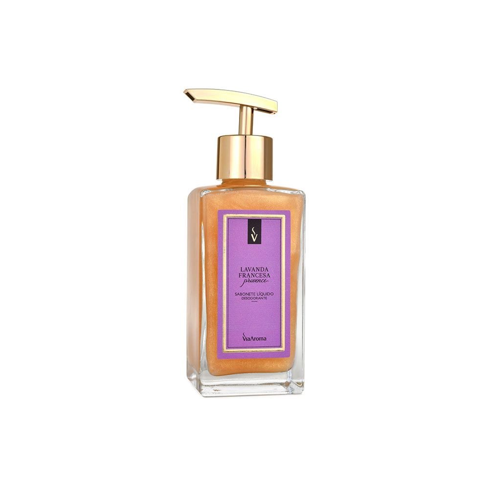 SABONETE LÍQUIDO DESODORANTE LAVANDA FRANCESA 250ML - VIA AROMA