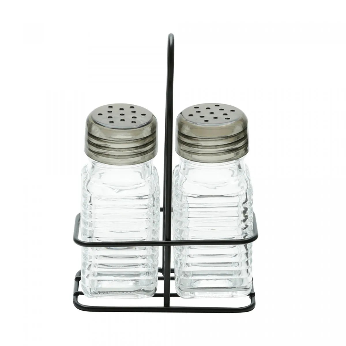 POTE VIDRO BOROSSILICATO C/SUPORTE DE METAL SALEIRO/PIMENTEIRO 70ML - LYOR