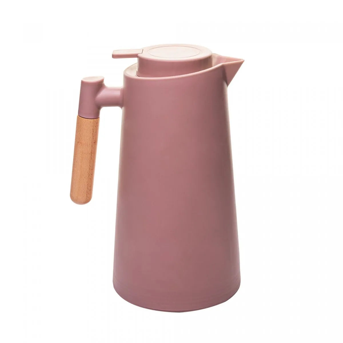 GARRAFA TERMICA DE PLASTICO COM CABO DE MADEIRA NUDE 1L - LYOR