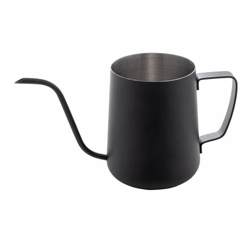 LEITEIRA DE AÇO INOX PRETA BICO DE PATO 600ML - LYOR