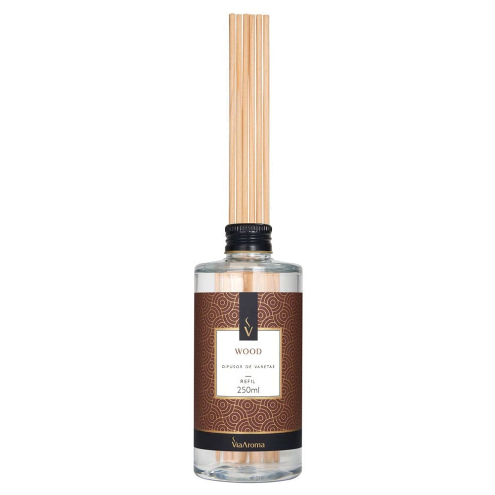 REFIL 250ML DIFUSOR DE VARETAS WOOD - VIA AROMA