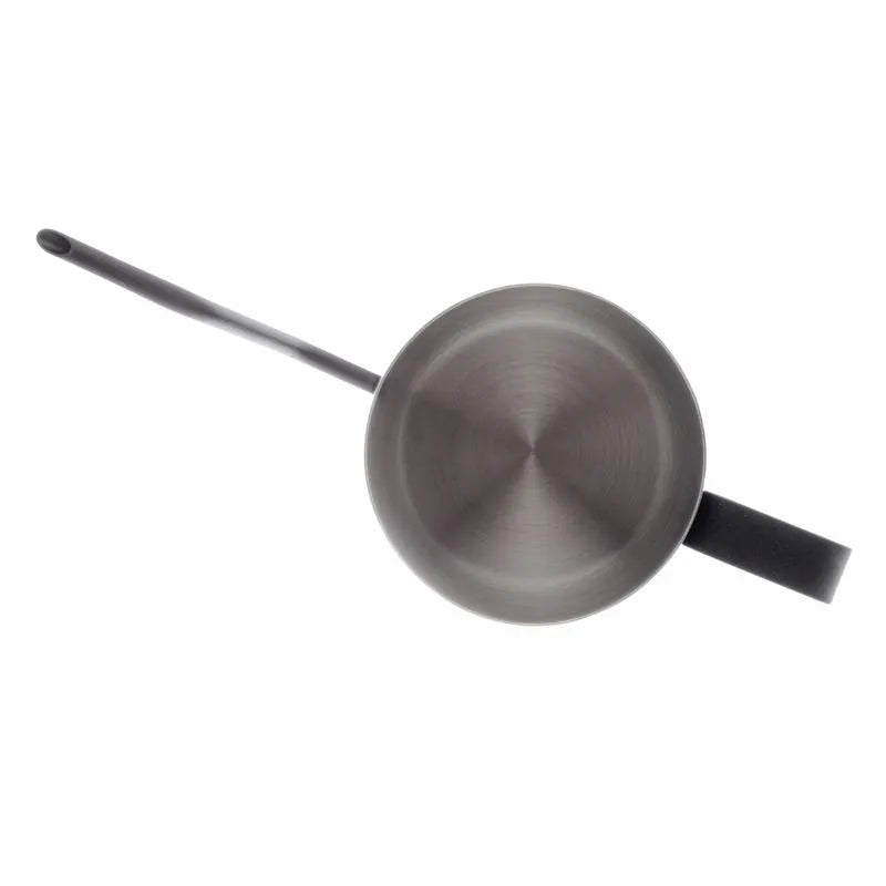 LEITEIRA DE AÇO INOX PRETA BICO DE PATO 600ML - LYOR