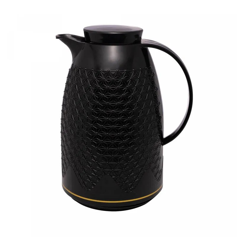 GARRAFA TERMICA DE PLASTICO RENDA PRETA 1L - WOLFF