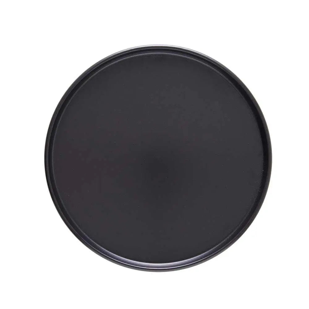PRATO DE LANCHE EDGE PRETO CERAMICA 21CM - COPA & CIA