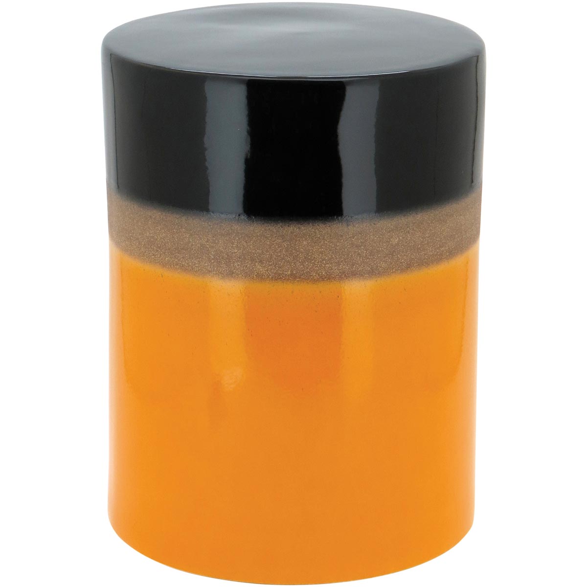 BANQUETA REBEKAH CERÂMICA AMARELO 44X33X33CM HOME&CO - GS