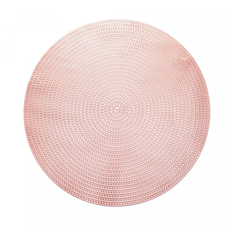 LUGAR AMERICANO DE PLASTICO FRESNO METALIZADO ROSE 38CM - LYOR