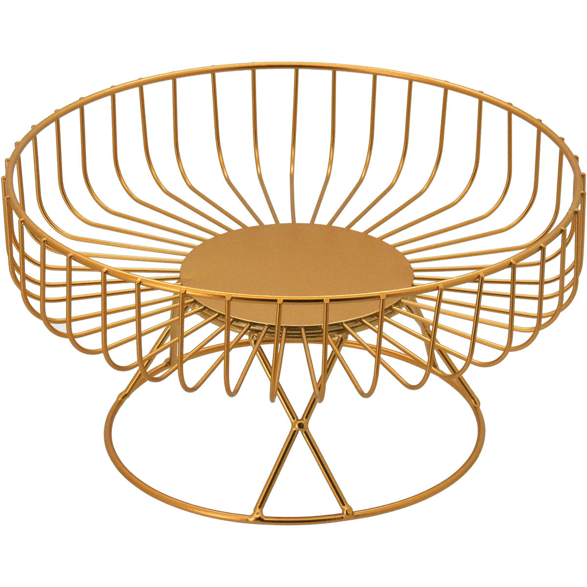 FRUTEIRA METAL DOURADO C/ PE 13X25X25CM HOME&CO - GS