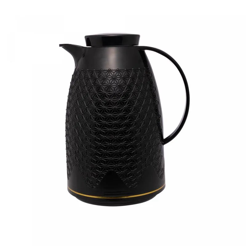 GARRAFA TERMICA DE PLASTICO RENDA PRETA 1L - WOLFF