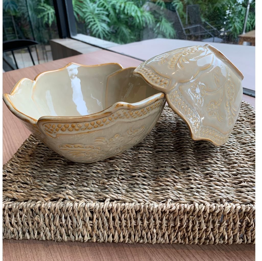 BOWL EM CERAMICA ARESANAL VERSAILLES CLAIRE 15,5CM - COPA & CIA