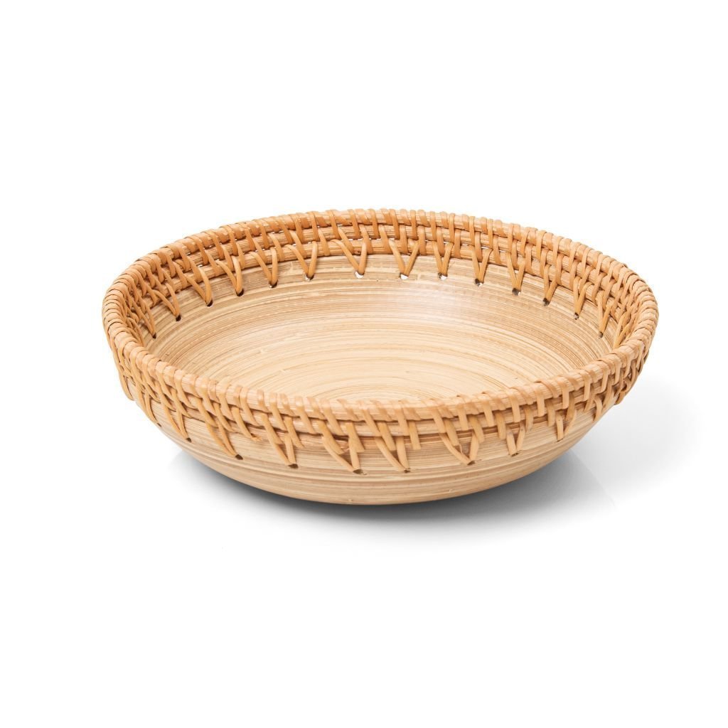 BOWL DUO RATTAN 19,5CM NATURAL - COPA & CIA