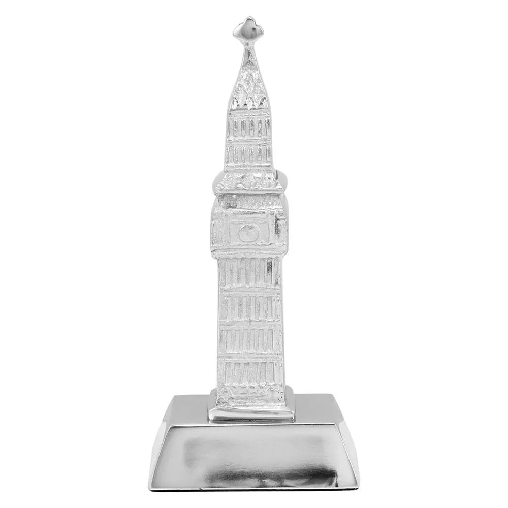 ADORNO LONDRES TOURISM BIG BEN ALUMÍNIO PRATA 19X9X6CM HOME&CO - GS