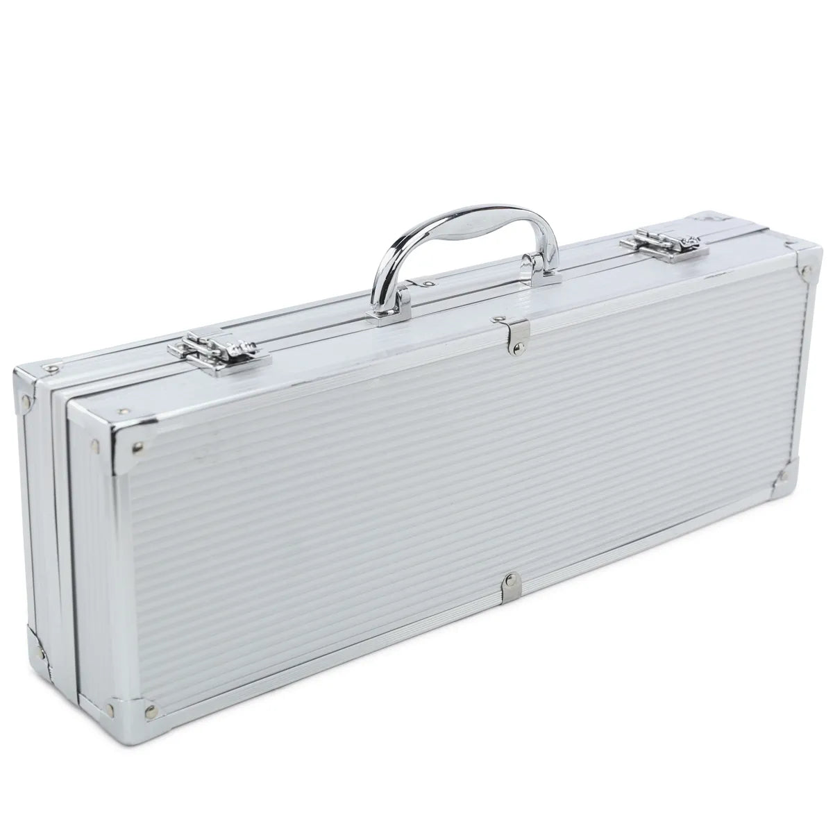 KIT CHURRASCO C/ 6 PECAS ACO INOX INO 8X42X14CM - CROMUS