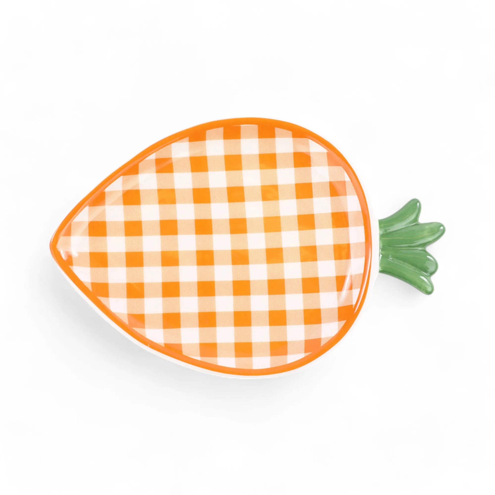 PRATO DECORATIVO CENOURA LARANJA/BRANCO (CARROT) C/1 UN - CROMUS