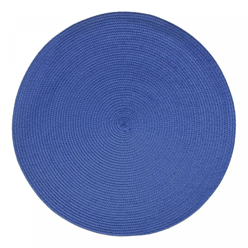 LUGAR AMERICANO DE POLIESTER FRESNO ESPIRAL AZUL 38CM - LYOR