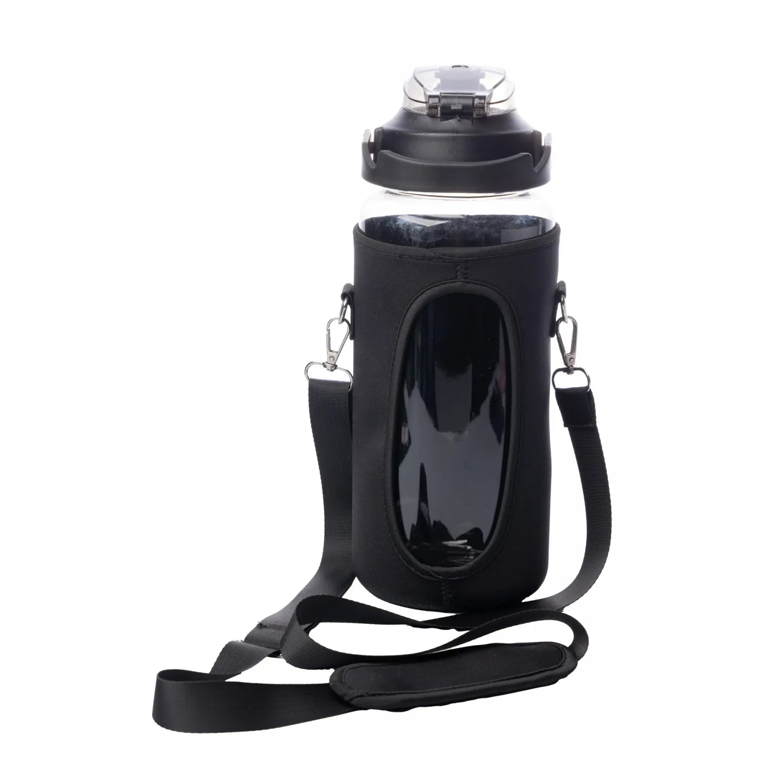 KIT GARRAFA SQUEEZE DE POLICARBONATO 2L COM CASE 5 EM 1 - LYOR