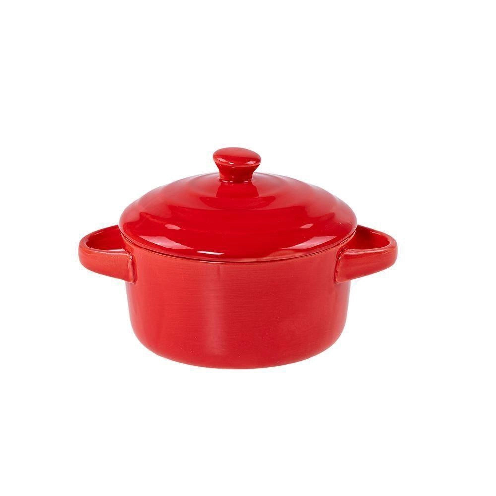 CAÇAROLA DE PORCELANA FARM VERMELHA 14,5X9X11,5CM - LYOR