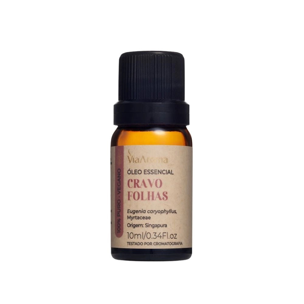 OLEO ESSENCIAL CRAVO FOLHAS 10ML - VIA AROMA