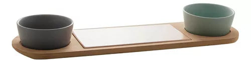CONJUNTO 2 PETISQUEIRAS 42,5X12CM MADEIRA NATURAL - LYOR