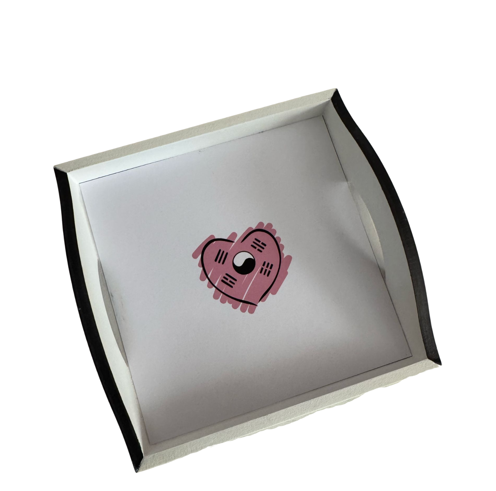 BANDEJA RETANGULAR DE MDF COM ESTAMPA DORAMEIRA 17X17X4CM - DBL