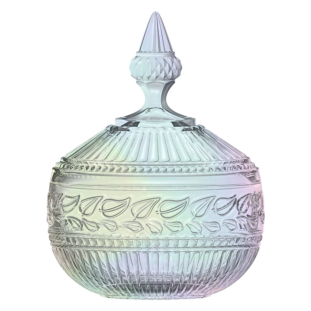 POTICHE PALACE EM CRISTAL COR FURTA 12X16,7CM - FULL FIT