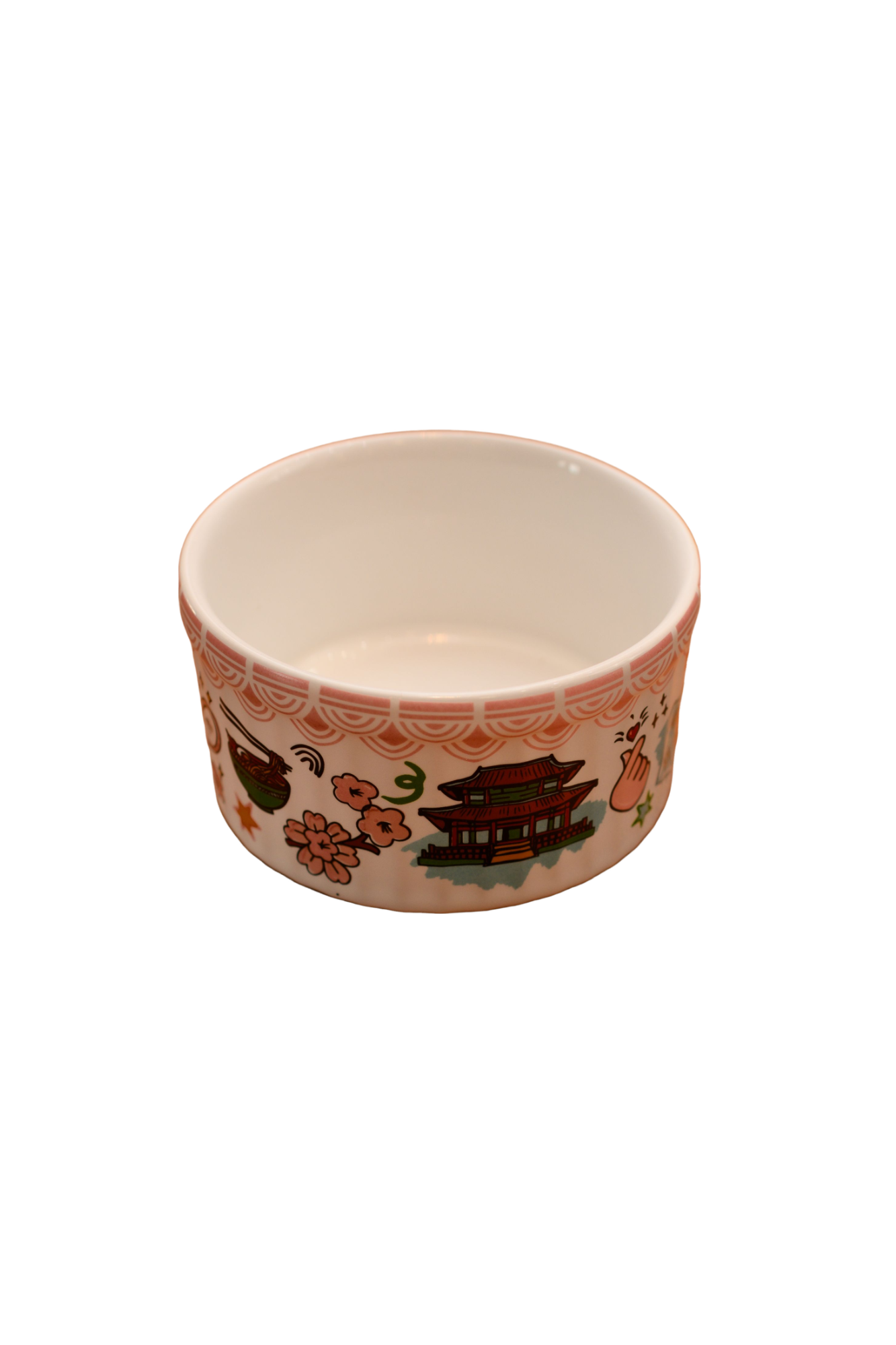 RAMEQUIM COREANO CERÂMICA DETALHE ROSA C/ ESTAMPA DIVERSAS SHIMIDT P 50ML