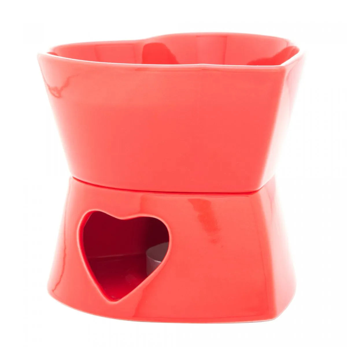 APARELHO DE FONDUE 4 PÇS CORACAO P/ 2 PAX VERMELHO 400ML - WOLFF