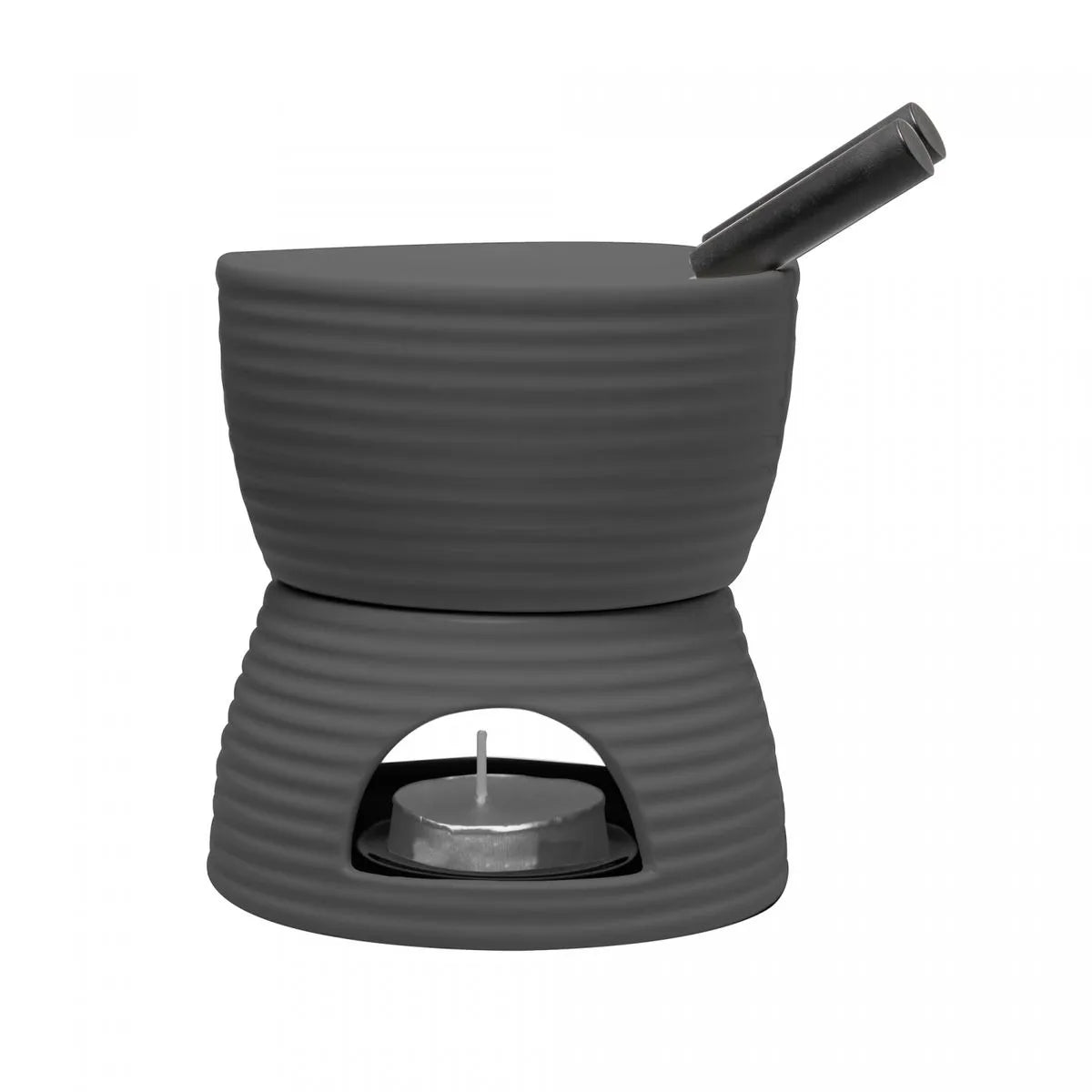 APARELHO DE FONDUE 6 PECAS PARA DUAS PAX CINZA - WOLFF