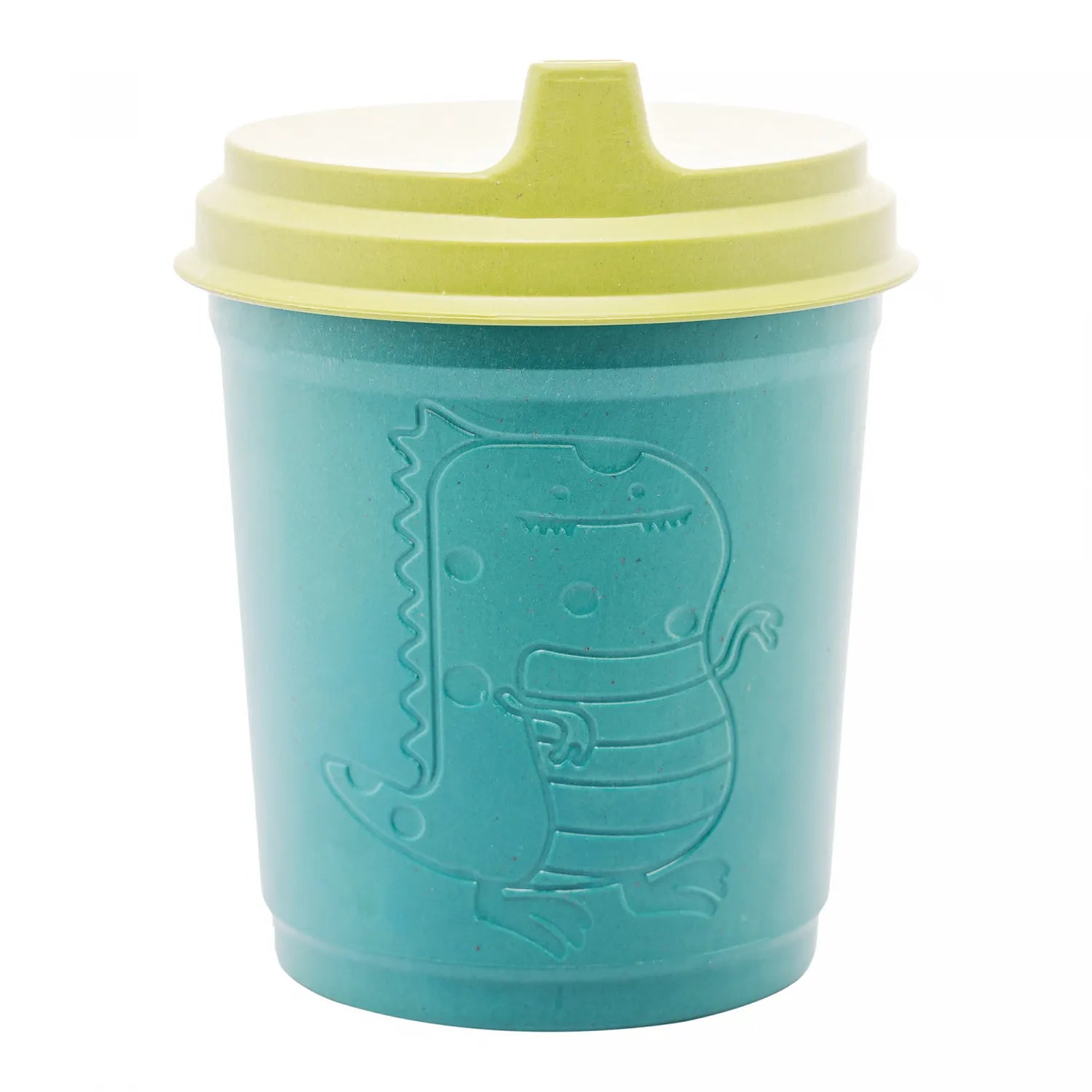COPO DE BAMBU E PP COM TAMPA BABY DINO VERDE 450ML - LYOR