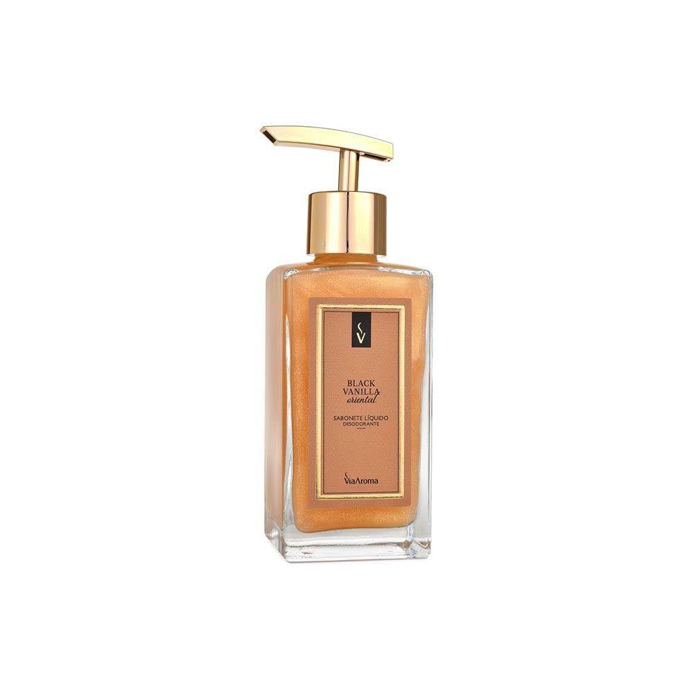 SABONETE LÍQUIDO DESODORANTE BLACK VANILLA 250ML - VIA AROMA