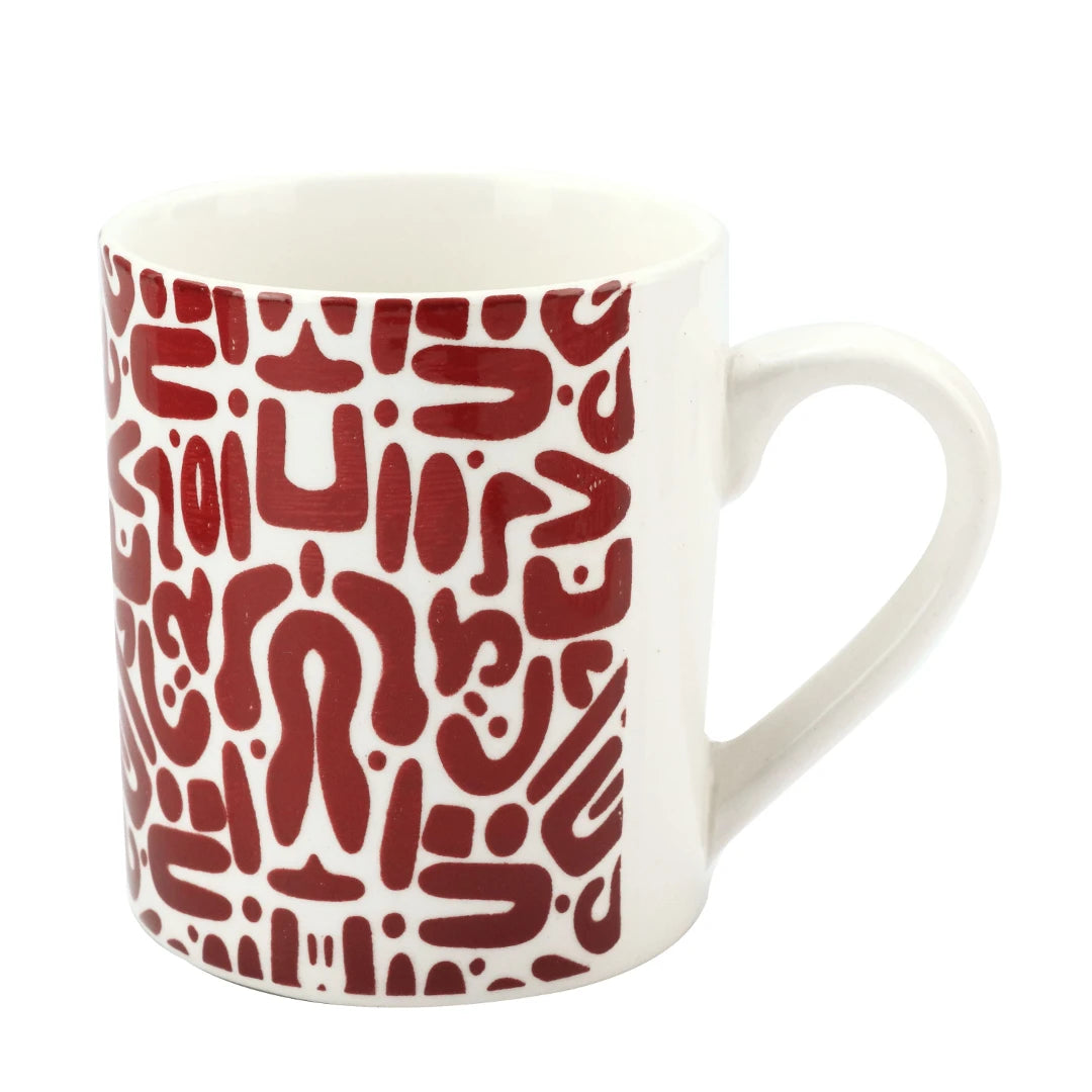 CANECA ZOE EM CERÂMICA VERMELHA 330ML - FULL FIT