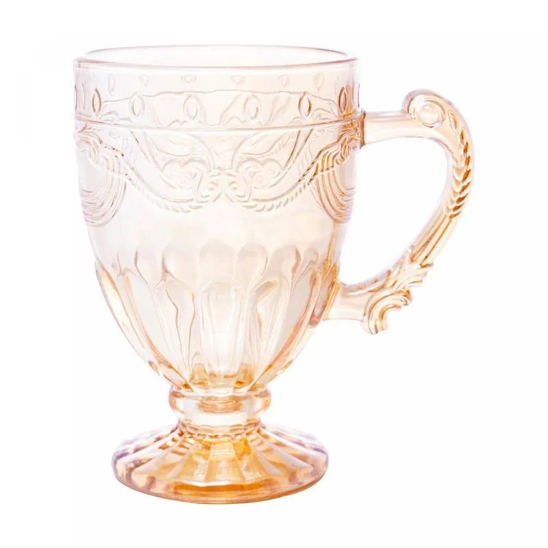 XICARA DE CRISTAL ECOLOGICO (LIVRE DE CHUMBO) IMPERIAL AMBAR METALIZADO 190ML - LYOR