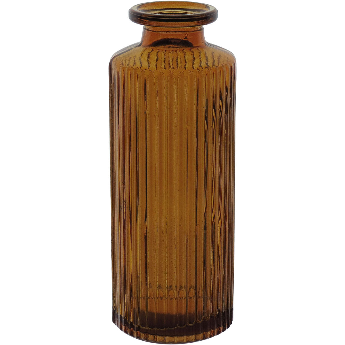 VASO VIDRO AMBAR GARRAFA 13X5CM  HOME&CO - GS