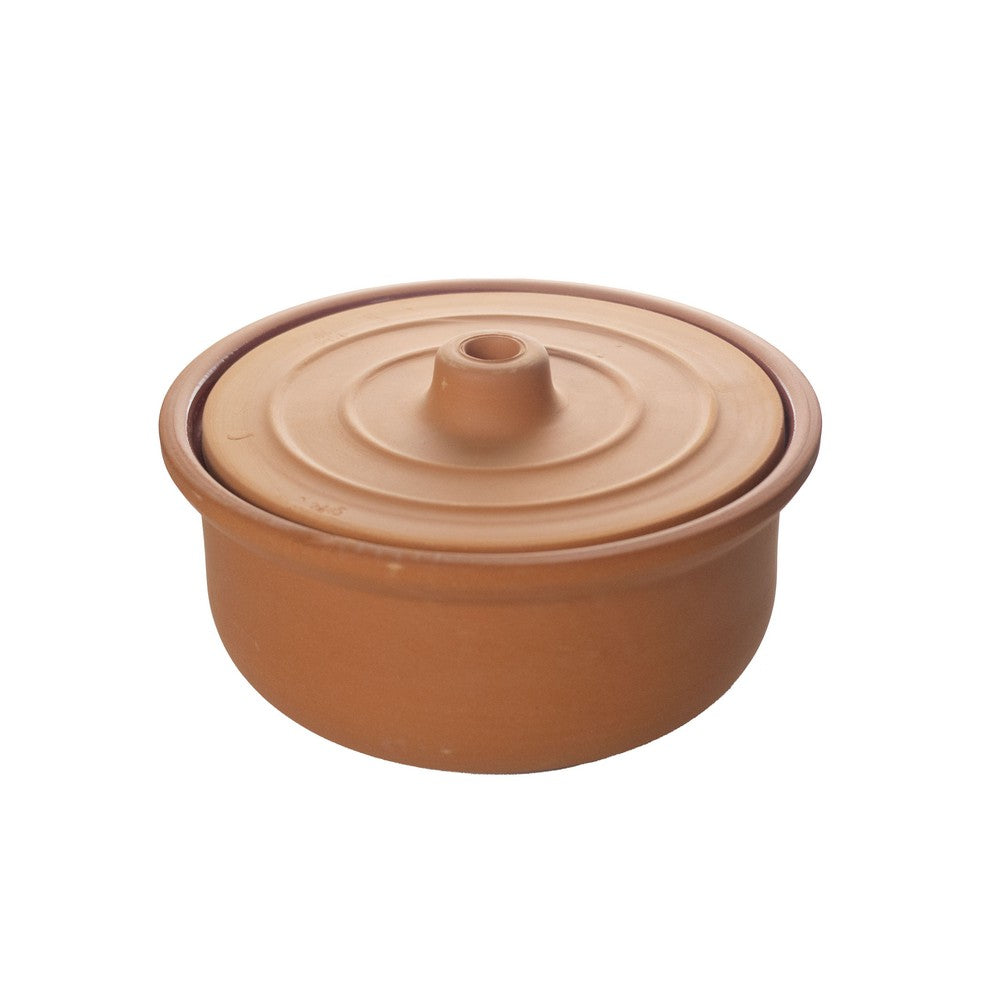 CAÇAROLA ALDEIA EM CERÂMICA COM TAMPA BORDÔ 2,5L 24X12CM - FULL FIT