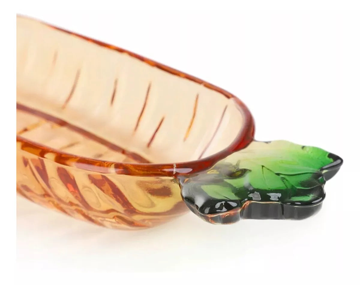 PETISQUEIRA DECORATIVO CENOURA LARANJA/VERDE (GLASS) C/1 UN - CROMUS