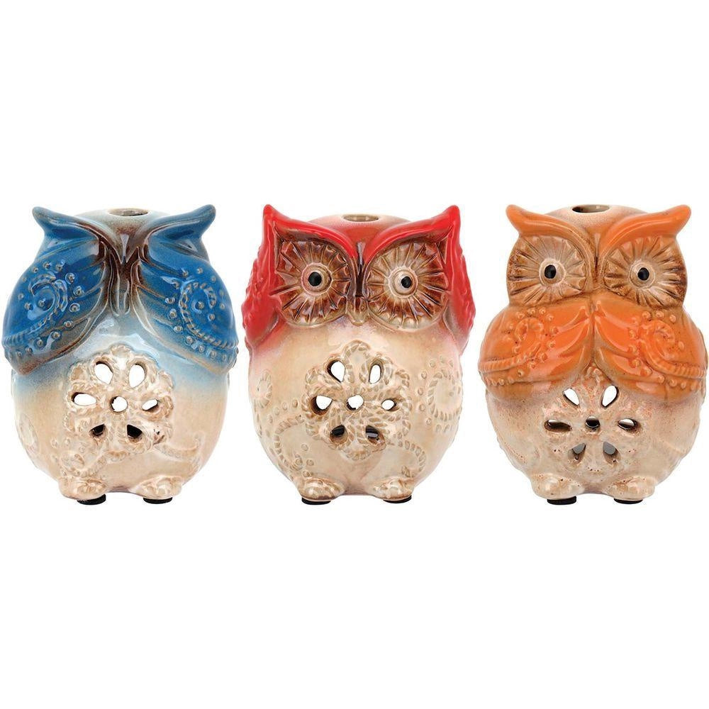 FUNNY ADORNO CERAMICA  CORUJA COLOR 10X9X8CM HOME&CO - GS