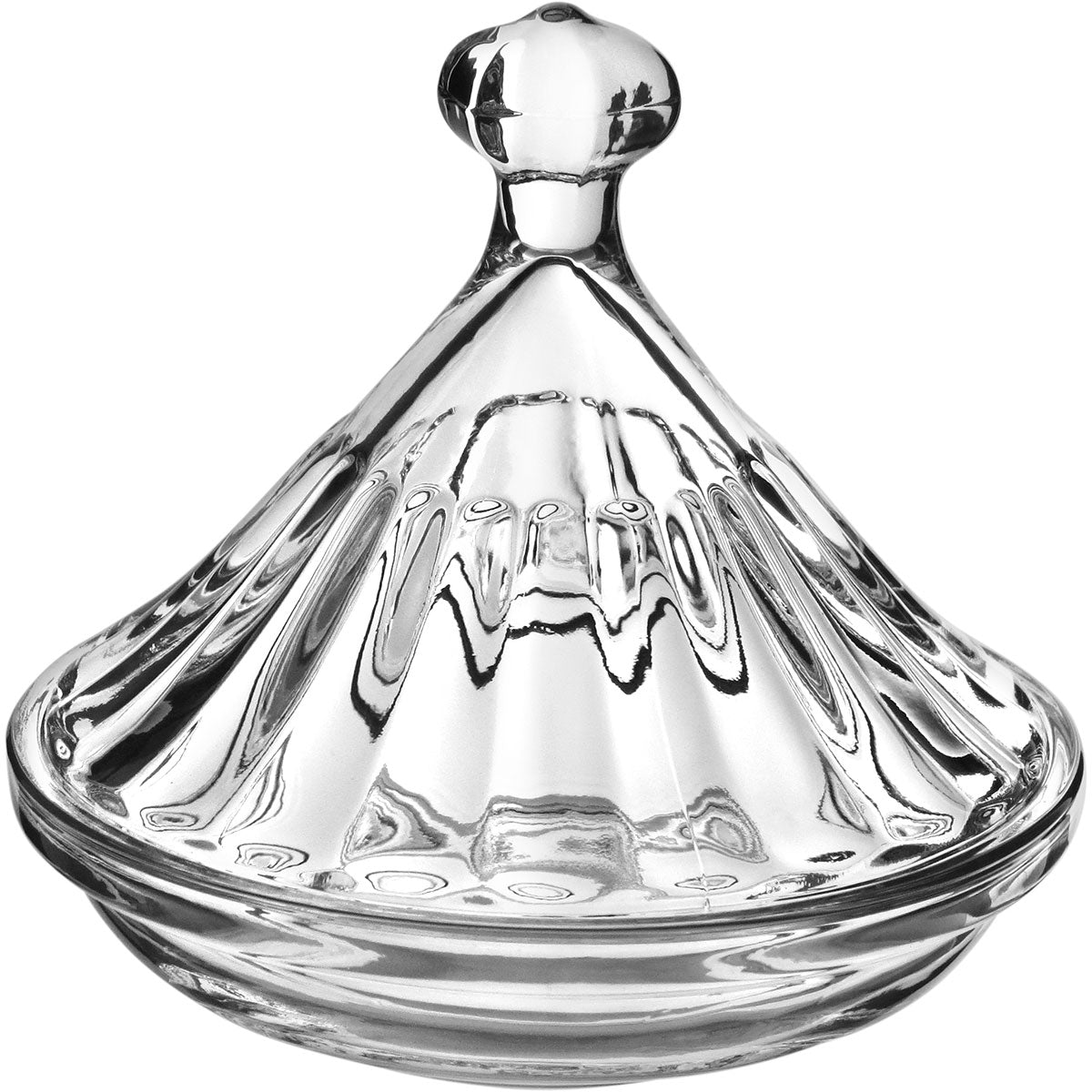 POTICHE BOMBONIERE VIDRO TRANSPARENTE REDONDO 11X12X12CM HOME&CO - GS