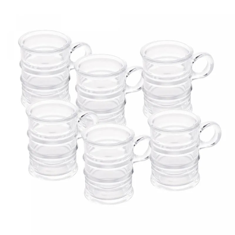 KIT 6 CANECAS DE VIDRO VINTAGE 95CM - LYOR