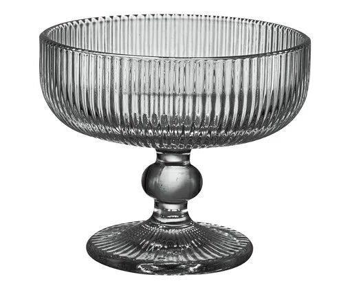 JOGO TAÇAS PARA SOBREMESA CAMERATTA EM VIDRO CINZA C/ 6 PÇS 310ML - FULL FIT