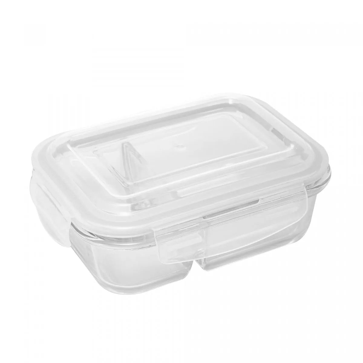 POTE HERMETICO DE VIDRO BOROSSILICATO RETANGULAR 640ML - LYOR