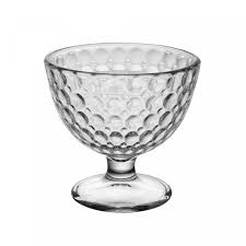 TACA PARA SOBREMESA DE VIDRO BOLHAS 300ML - LYOR