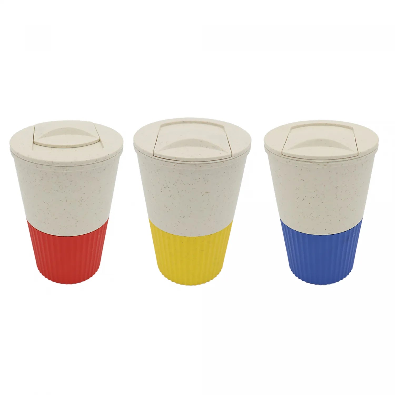 COPO P/CAFE DE BAMBU E PP C/TAMPA SORTIDO 400ML - LYOR