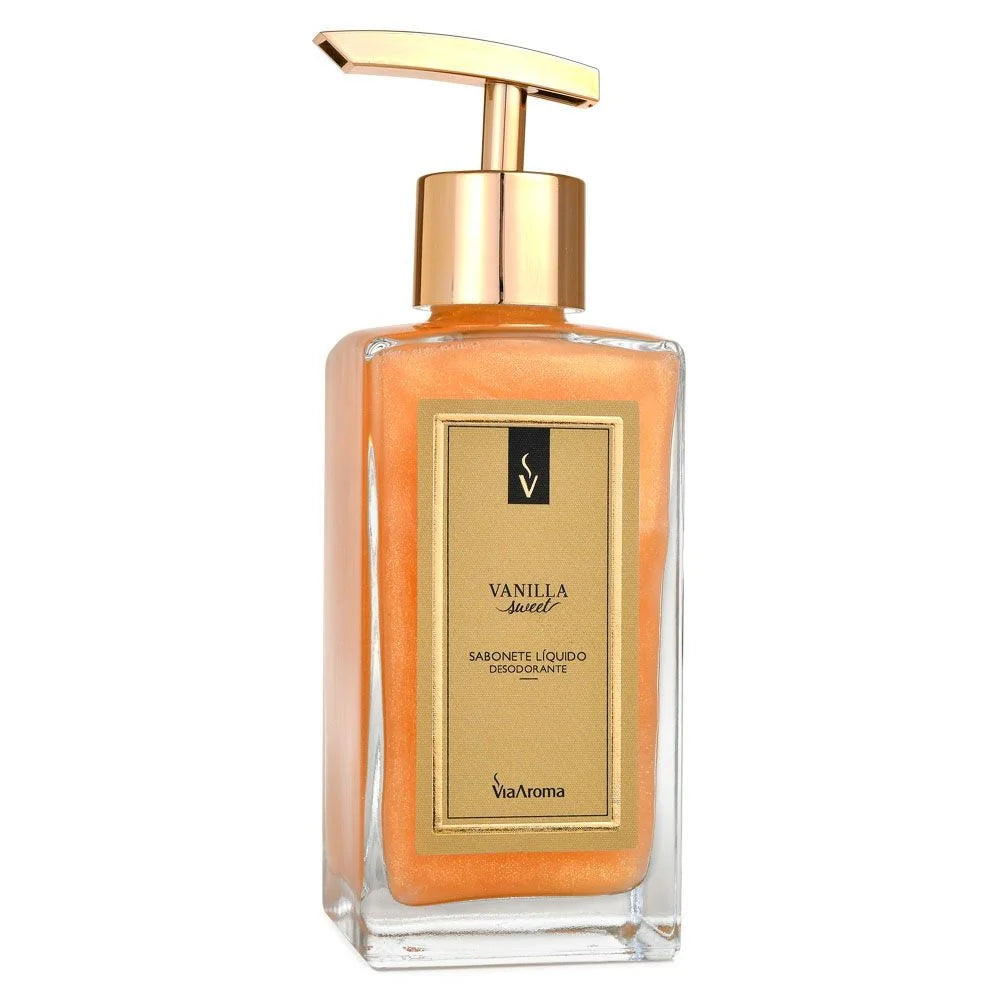 SABONETE LÍQUIDO DESODORANTE VANILLA SWEET 250ML - VIA AROMA