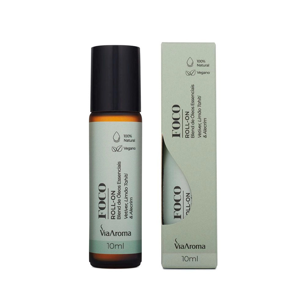 ROLL-ON OLEO ESSENCIAL FOCO 10ML - VIA AROMA
