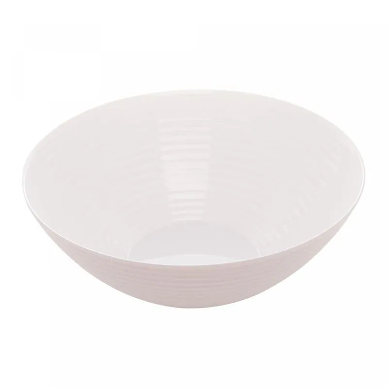 TIGELA BOWL DE VIDRO OPALINO HARENA BRANCO 27CM - LYOR