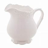 LEITEIRA DE PORCELANA ALTO RELEVO BRANCA 250ML - WOLFF