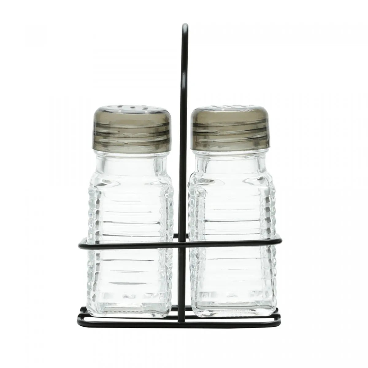 POTE VIDRO BOROSSILICATO C/SUPORTE DE METAL SALEIRO/PIMENTEIRO 70ML - LYOR