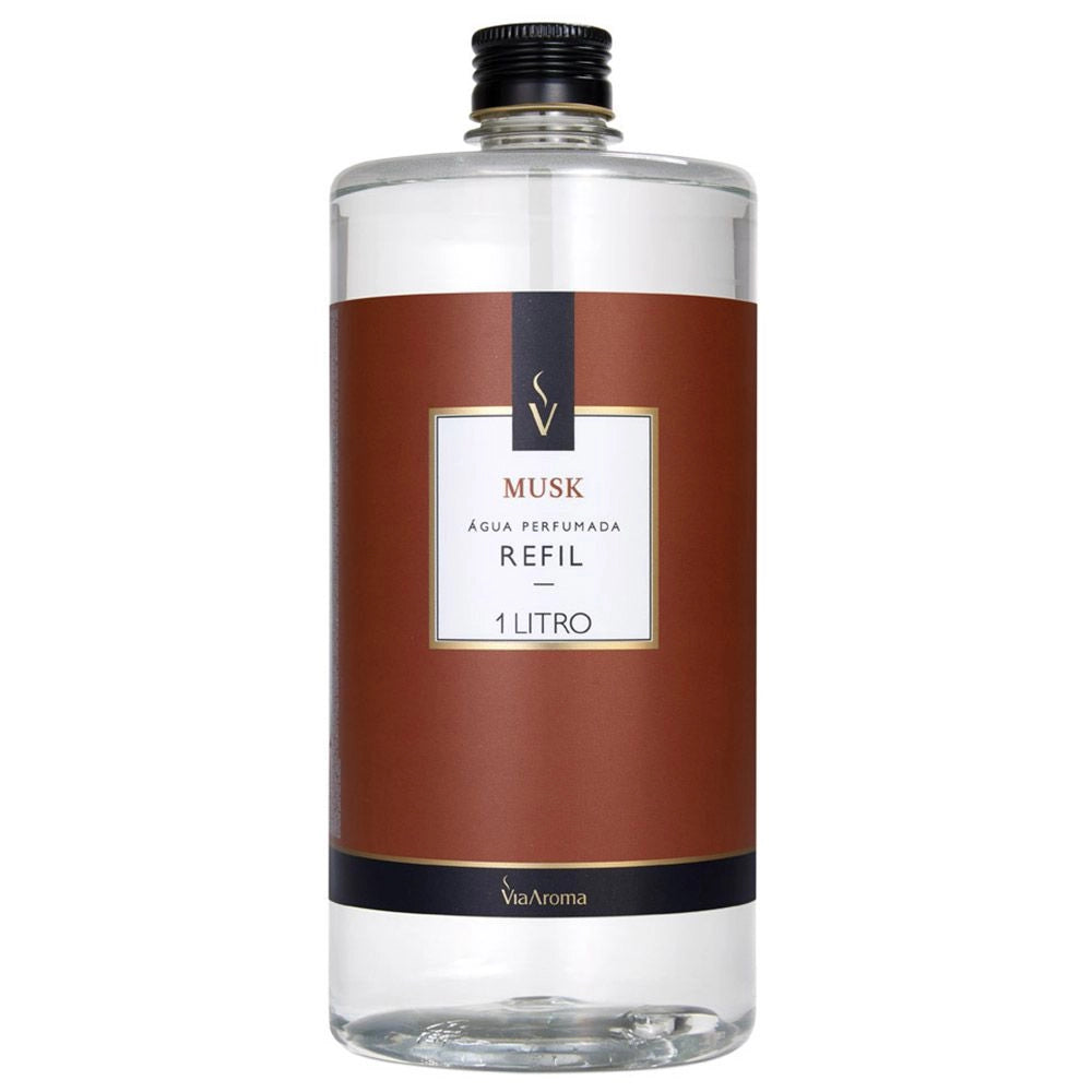 REFIL ÁGUA PERFUMADA MUSK 1L - VIA AROMA