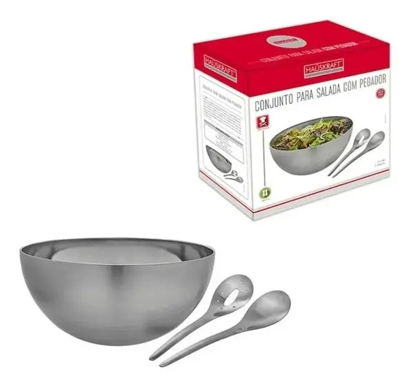 SALADEIRA SEMPLICE EM AÇO INOX 24CM - FULL FIT