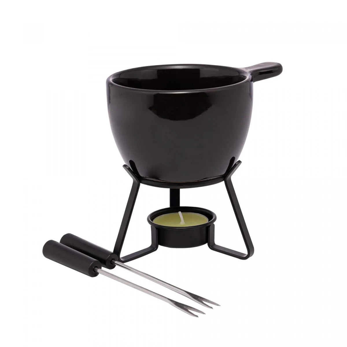 APARELHO DE FONDUE 4 PÇS BARILOCHE PRETO 250ML - LYOR