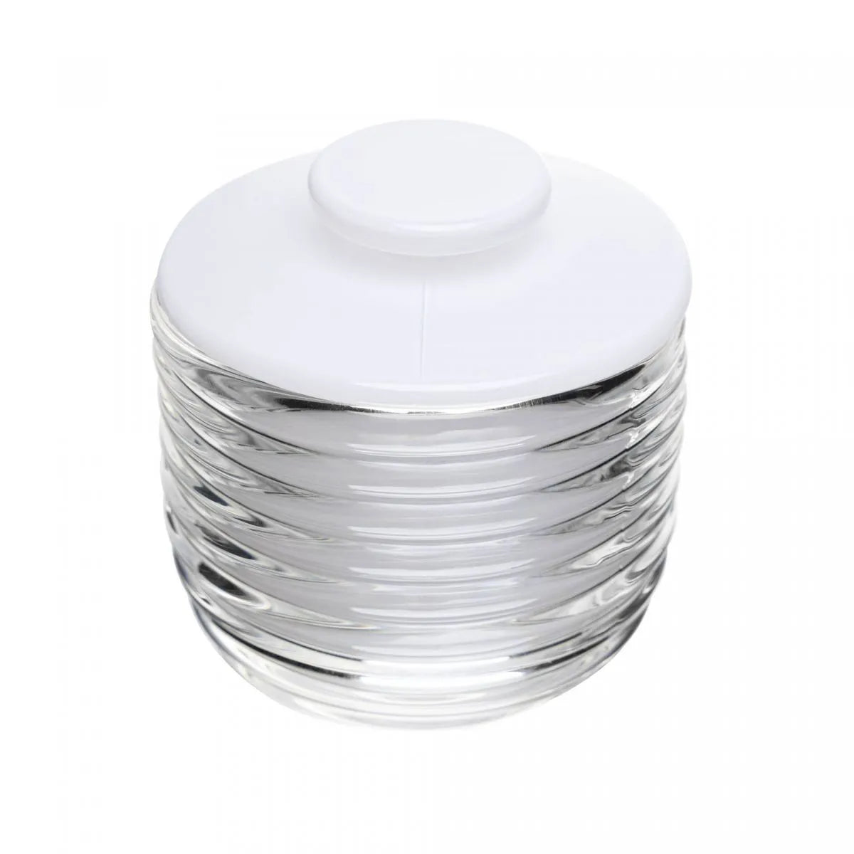 MANTEIGUEIRA FRANCESA DE VIDRO COLMEIA BRANCA 9,5X9,5X8CM - LYOR